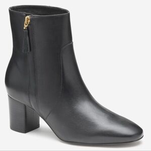 JOHNSON & MURPHY Calfskin Bootie / Eleanor / Side-Zip / Size 7 New in Box